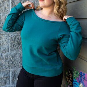 Moss Green Large Bamboo Pullover Sweater